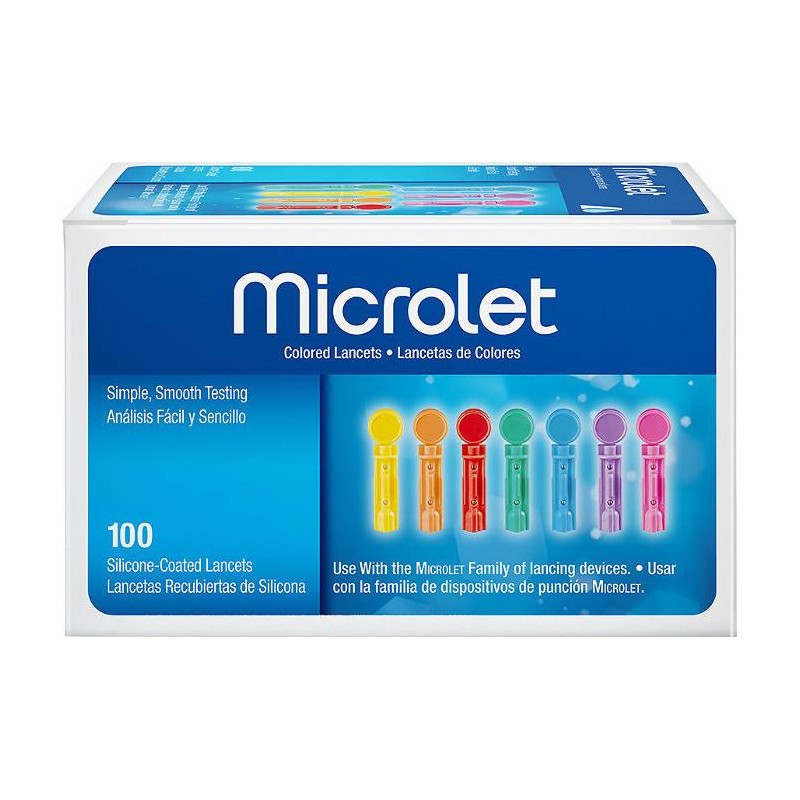 Bayer Microlet Βελόνες Χρωματιστές 100 Τμχ | Συσκεύες - Αναλώσιμα - Αγορά Online