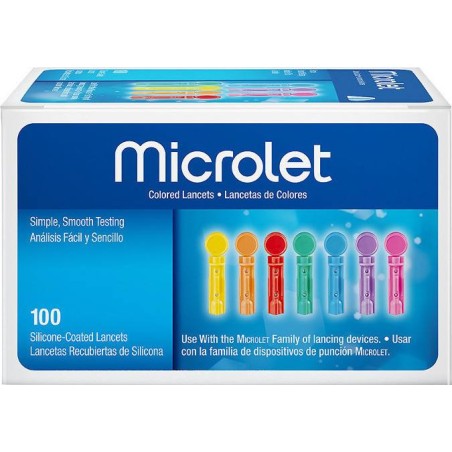 Bayer Microlet Βελόνες Χρωματιστές 100 Τμχ | Συσκεύες - Αναλώσιμα - Αγορά Online