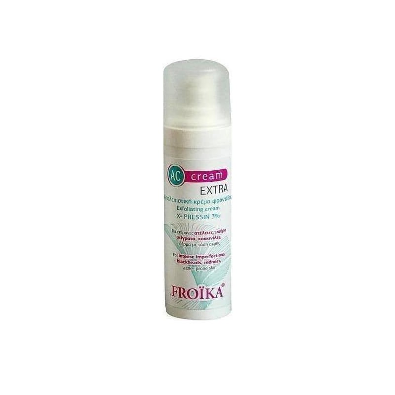 Froika AC Cream Extra Απολεπιστική Κρέμα Φροντίδας του δέρματος με ατέλειες & τάσης ακμής, 30ml