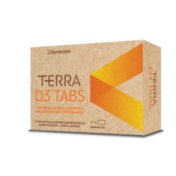 Genecom Terra D3 Tabs Συμπλήρωμα Διατροφής με βιταμίνη D3, 60 tabs