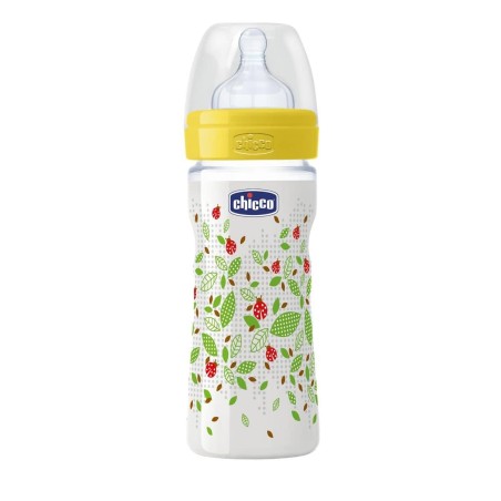 Chicco Well Being Μπιμπερό 2m+ Κανονικής Ροής, με Θηλή Σιλικόνης, 250ml | Chicco | Online Φαρμακείο