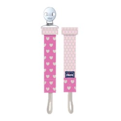 Chicco Pacifier Fashion Clip Κλιπ Πιπίλας σε Ροζ Χρώμα, 1 τεμάχιο | Chicco | Online Φαρμακείο