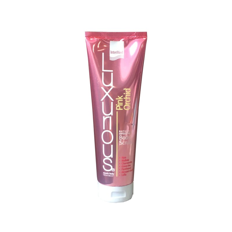 Intermed Luxurious Natural Exfoliating Body Scrub Pink Orchid Απολεπιστικό Σώματος με άρωμα Ροζ Ορχιδέας, 300ml