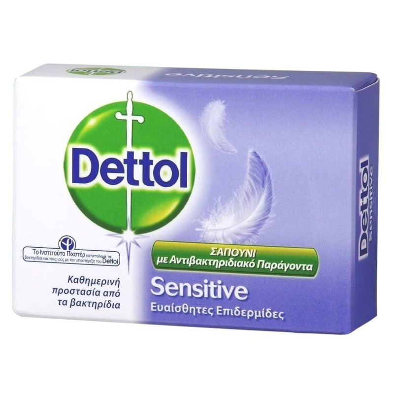 DETTOL Soap Sensitive, Μπάρα Σαπουνιού, 100 gr