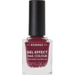 Korres Gel Effect Nail Colour No.74 Berry Addict Βερνίκι Νυχιών, 11ml
