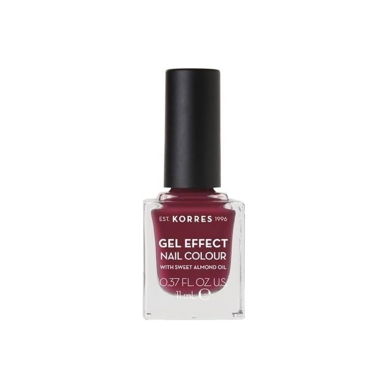 Korres Gel Effect Nail Colour No.74 Berry Addict Βερνίκι Νυχιών, 11ml
