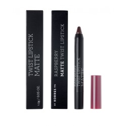 Korres Twist Lipstick Matte Daring Plum Ματ Κραγιόν σε πρακτική συσκευασία μολυβιού, 1.5ml