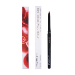 Korres Morello Stay-On Lip Liner 03 Wine Red Αδιάβροχο μηχανικό μολύβι χειλιών, 0.35g