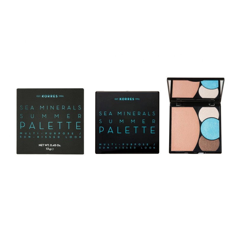 Korres Blue Waves Παλέτα Πολλαπλών Χρήσεων με Bronzer & Σκιές Ματιών, 13g