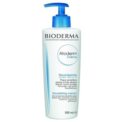 Bioderma Atoderm Creme, 24ωρη Ενυδατική Κρέμα Μεγάλης Διάρκειας για το Ξηρό - Πολύ Ξηρό Ευαίσθητο Δέρμα, 500ml