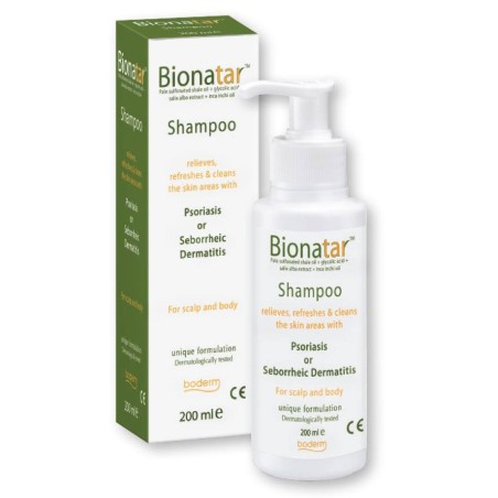 Boderm Bionatar Shampoo Σαμπουάν για την Ανακούφιση των Συμπτωμάτων της Ψωρίασης & της Σμηγματορροϊκής Δερματίδας, 200ml