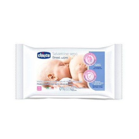 Chicco Breast Wipes Μαντηλάκια Καθαρισμού Στήθους, 72 τμχ