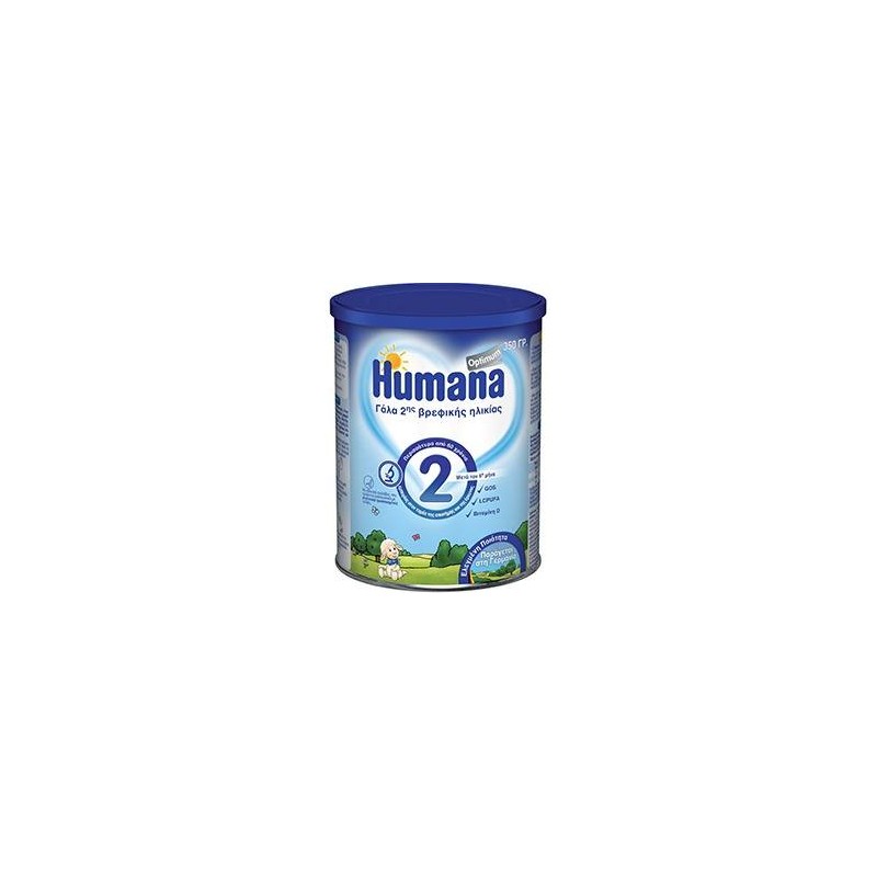 Humana Optimum 2 γάλα 2ης βρεφικής ηλικίας, μετά τον 6ο μήνα, 350gr | Humana | Online Φαρμακείο