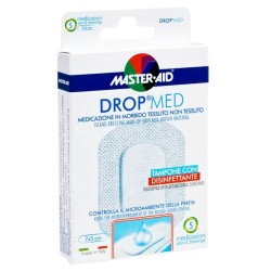 Masteraid Drop Med Αυτοκόλλητες Ατικολλητικές Γάζες 5x7cm (4,2x2,6), 5 τεμάχια | Πρώτες Βοήθειες - Αγορά Online