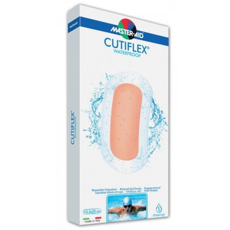 Masteraid Cutiflex Αυτοκόλλητες Διαφανείς & Αδιάβροχες Γάζες 10,5x20cm (6x15,2), 5 τεμάχια | Πρώτες Βοήθειες - Αγορά Online