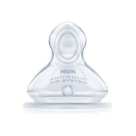 Nuk First Choice+ Θηλή Σιλικόνης 0-6m Μέγεθος 1, με Βαλβίδα για Λεπτόρευστα Υγρά (Small), 1 τεμάχιο | Nuk | Online Φαρμακείο