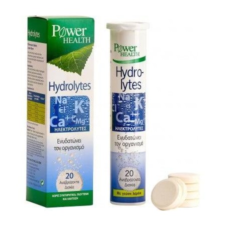 Power Health Hydrolytes Συνδυασμός ηλεκτρολυτών, 20 αναβρ. δισκία | Γενικά - Αγορά Online