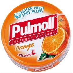 PULMOLL Καραμέλες με Πορτοκάλι & Βιταμίνη C, 45gr | Πονόλαιμος - Αγορά Online