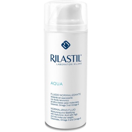 Rilastil Aqua Normalizing Fluid Κρεμογαλάκτωμα Προσώπου για μικτές επιδερμίδες με ατέλειες, 50ml