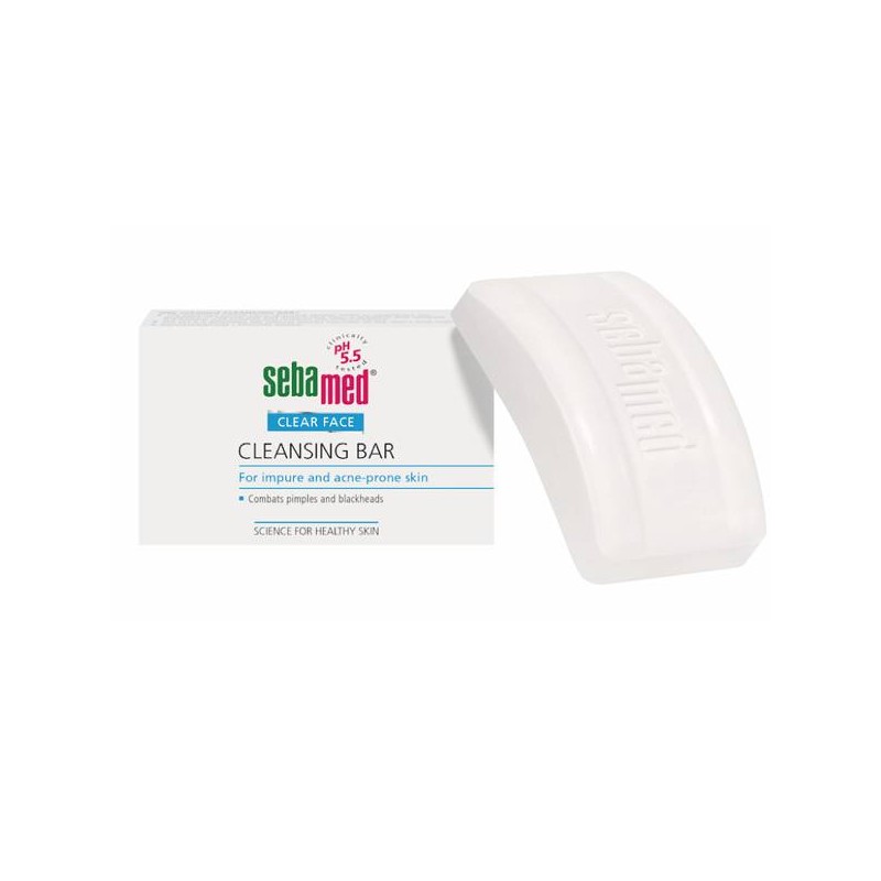 Sebamed Clear Face Cleansing Bar Σαπούνι Για Το Λιπαρό Με Τάση Ακμής Δέρμα, 100g