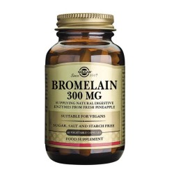 Solgar Bromelain 300mg Βρομελαΐνη Φυσικό Πεπτικό Ένζυμο Που Βοηθά Στην Βελτίωση Της Πέψης, 60 veg.caps | Γενικά - Αγορά Online