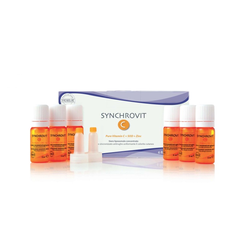 Synchroline Synchrovit C, Συμπυκνωμένος Αντιγηραντικός Ορός με Βιταμίνη C, SOD & Zinc, για τον Καθημερινό Έλεγχο της Γήρανσης & 