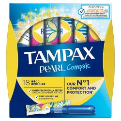 Tampax Pearl Regular Ταμπόν Υψηλής Απορροφητικότητας, 16 τεμάχια | Χωρίς Ντροπή - Αγορά Online