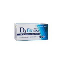 Unipharma D3 fix 1200IU + Κ2 45mcg Συμπλήρωμα Διατροφής, 60 tabs | Εξειδικευμένες Φόρμουλες - Αγορά Online