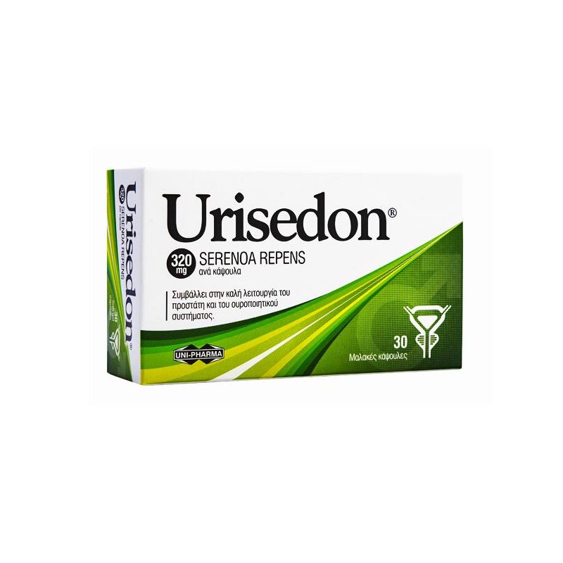 Uni-Pharma Urisedon 320mg για την Καλή Λειτουργία του Προστάτη & του Ουροποιητικού Συστήματος, 30 Μαλακές Κάψουλες | Εξειδικευμέ