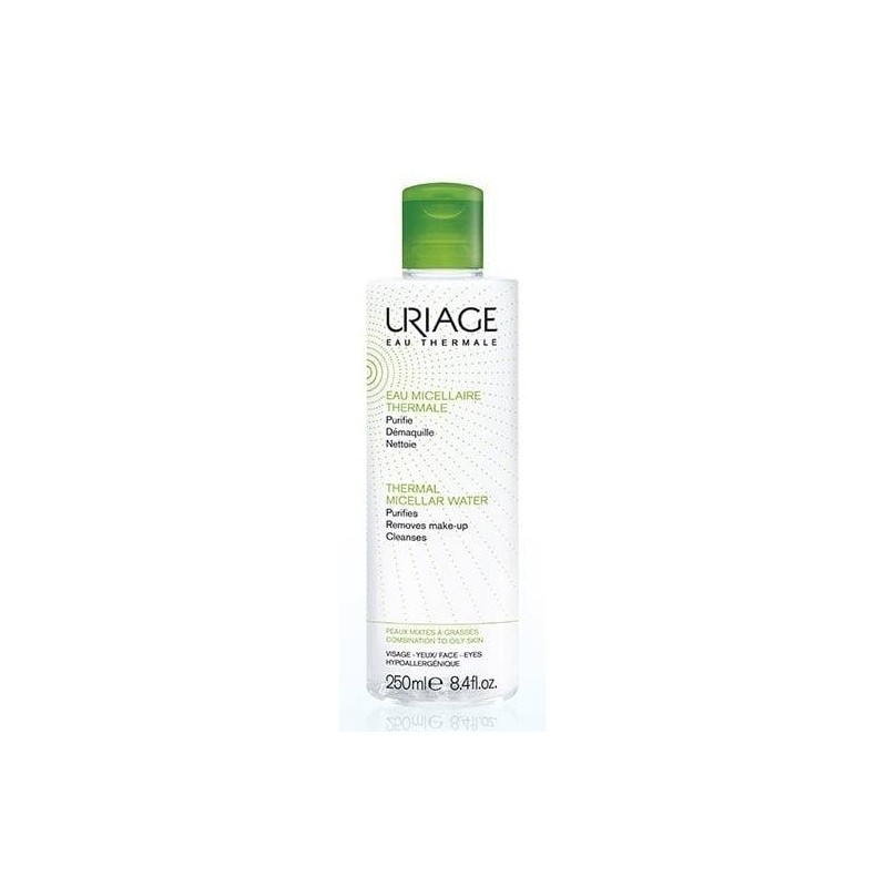 Uriage Eau Thermale Eau Micellaire Καθαριστική Λοσιόν Προσώπου & Ματιών, για τη Μικτή προς Λιπαρή Επιδερμίδα, 250ml