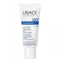 Uriage Bariederm SPF50+ Cica-Cream with Cu-Zn Αναπλαστική και Επανορθωτική Κρέμα Προσώπου και Σώματος με Αντιηλιακή Προστασία, 4