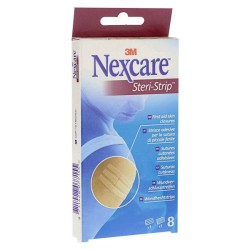 3M Steri-Strip Αυτοκόλλητες Ταινίες Σύγκλισης Δέρματος 3 x R1541 (6mm x 75mm) & 5 x R1540 (3mm x 75mm), 8 τεμάχια | 3M | Online 