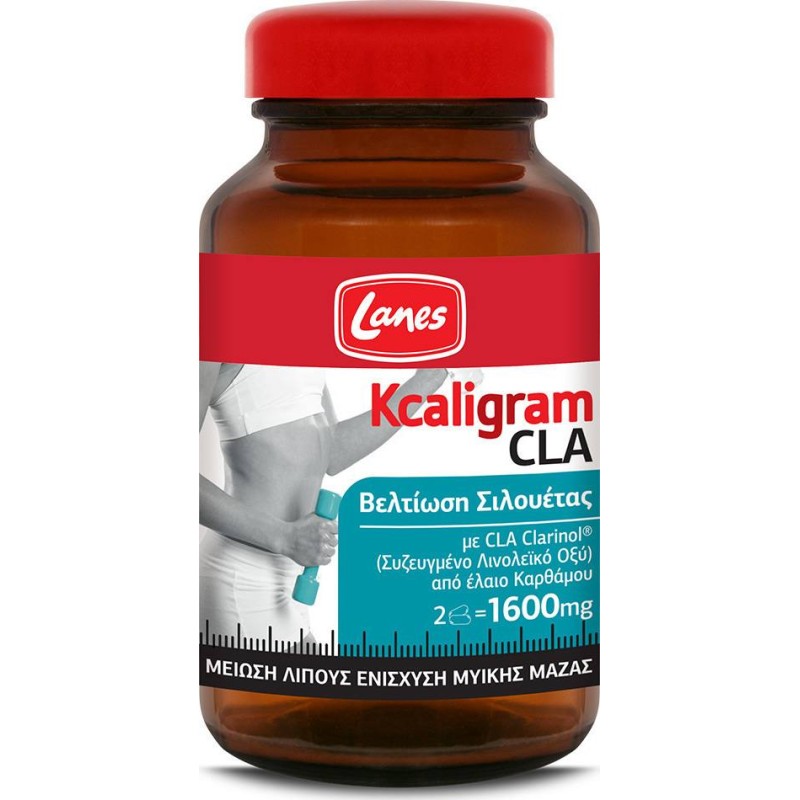 Lanes Kcaligram CLA 1600mg Μείωση Λίπους & Απώλεια Βάρους, 60 κάψουλες > Συμπλήρωμα Αδυνατίσματος