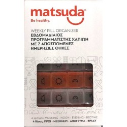 Matsuda Εβδομαδιαίος Προγραμματιστής Χαπιών με 7 Αποσπώμενες Ημερησίες Θήκες