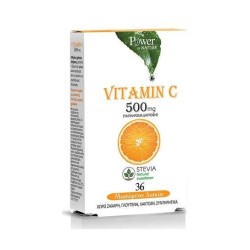 POWER HEALTH Vitamin C 500mg 36 Caps | Κρυολόγημα - Αγορά Online