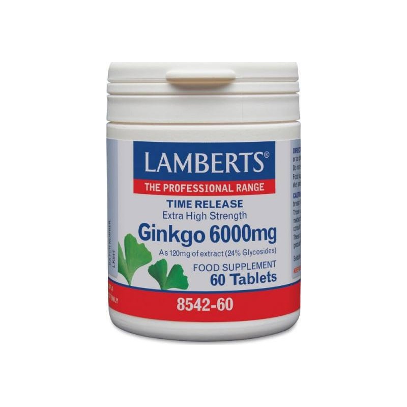 Lamberts Ginkgo 6000mg 60 ταμπλέτες