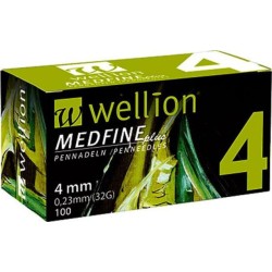 Wellion Medfine Plus 4mm 100τμχ