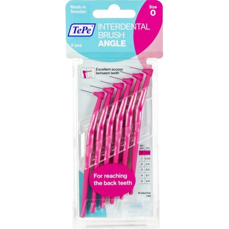 TePe Angle Μέγεθος 0 0.4mm 6τμχ Φούξια