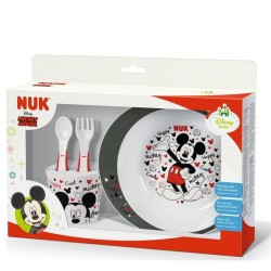 Nuk Σετ Φαγητού Disney Mickey 6m+ Κύπελλο - Πιάτο - Πιρούνι - Κουτάλι
