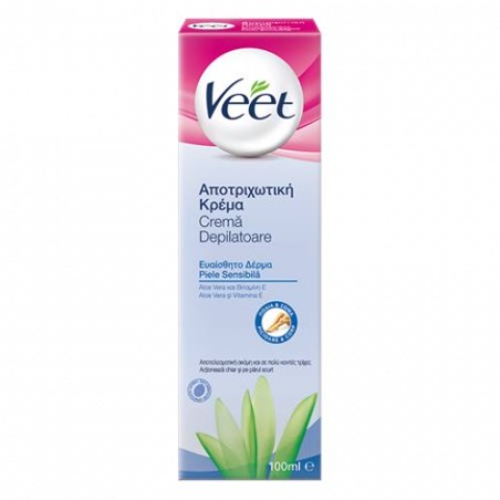 Veet Αποτριχωτική Κρέμα Για Ευαίσθητο Δέρμα 100ml | Σώμα - Αγορά Online