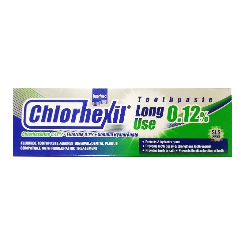 Intermed Chlorhexil 0.12% Toothpaste Long Use Κατά της Ουλοοδοντικής Πλάκας 100ml