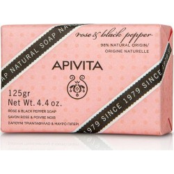 APIVITA Σαπούνι Με Τριαντάφυλλο & Μαύρο Πιπέρι 125g | Σώμα - Αγορά Online