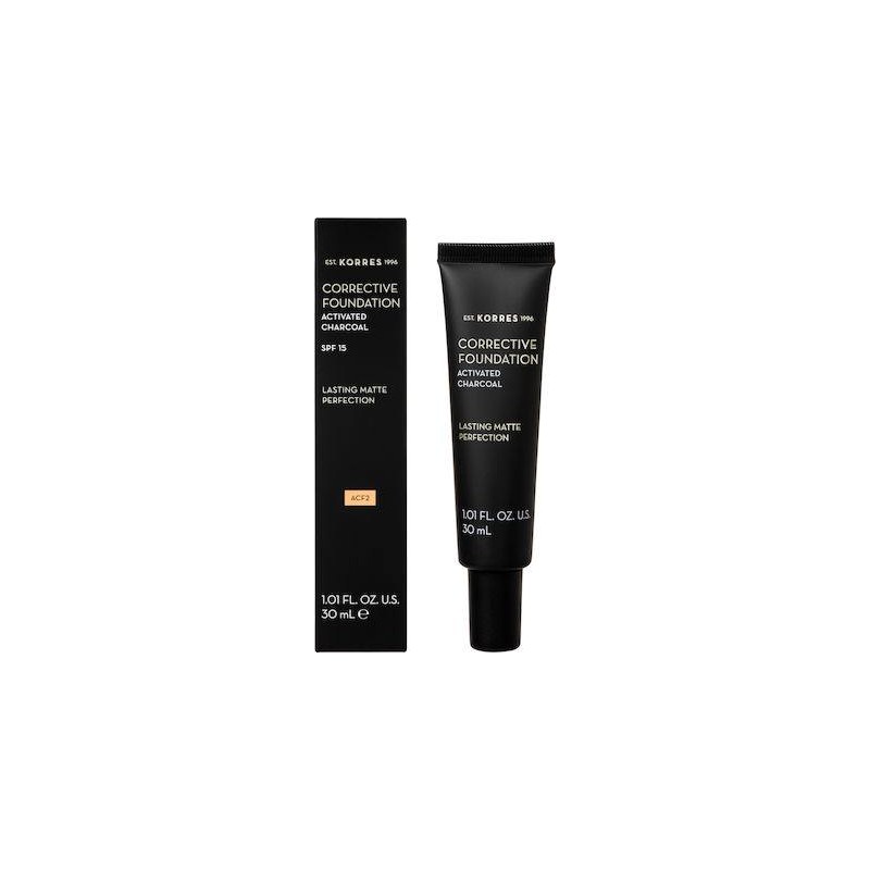 Korres Activated Charcoal Corrective Foundation ACF2 30ml