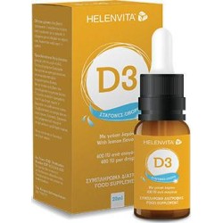Helenvita Vitamin D3 Drops 400iu Λεμόνι 20ml