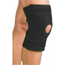 ANATOMIC HELP ΕΠΙΓΟΝΑΤΙΔΑ ΑΠΛΗ ΜΕ ΤΡΥΠΑ - ΕΛΑΣΤΙΚΗ ONE SIZE - 0555 - BLACK