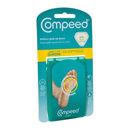 Compeed Επιθέματα Για Σκληρύνσεις Μεσαία 6τμχ