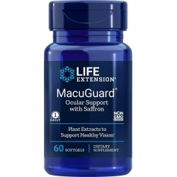 Life Extension MacuGuard Ocular Support with Saffron Συμπλήρωμα για την Υγεία των Ματιών, 60softgels | Εξειδικευμένες Φόρμουλες 