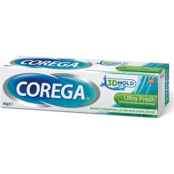 Corega 3D Hold Ultra Fresh Στερεωτική Κρέμα για Τεχνητή Οδοντοστοιχία 40gr