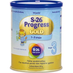 Wyeth Γάλα σε Σκόνη S-26 Progress Gold 3 12m+ 400gr