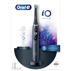 Oral-B iO Series 7 Ηλεκτρική Οδοντόβουρτσα με Χρονομετρητή και Αισθητήρα Πίεσης Black Onyx